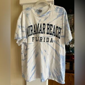 Gildan Blue and White Tie-Dye T-Shirt